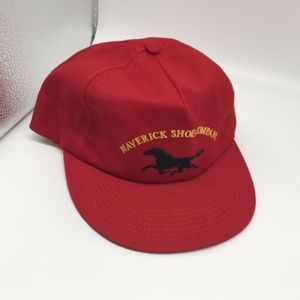 VTG‎ Maverick Shoe Company Red Hat/Cap One Size Snapback